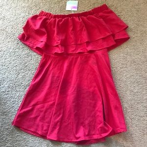 Off the shoulder Missguided dress